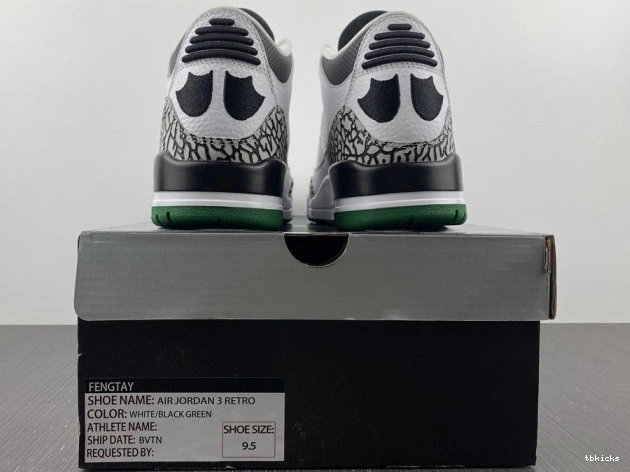 Rep TBK Crew Oregon White Pit Jordan 3 594282233 Ducks Retro 0725